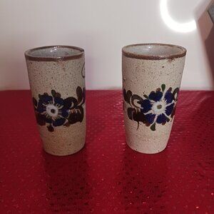 Tonala Cancun Pottery Shot Glasses